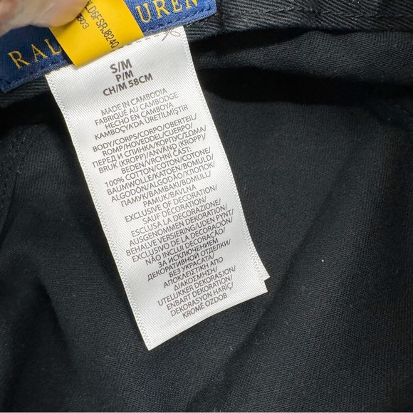 Polo Ralph Lauren Lunar New Year Gold Triple Pony Black Bucket Hat - Picture 8 of 8